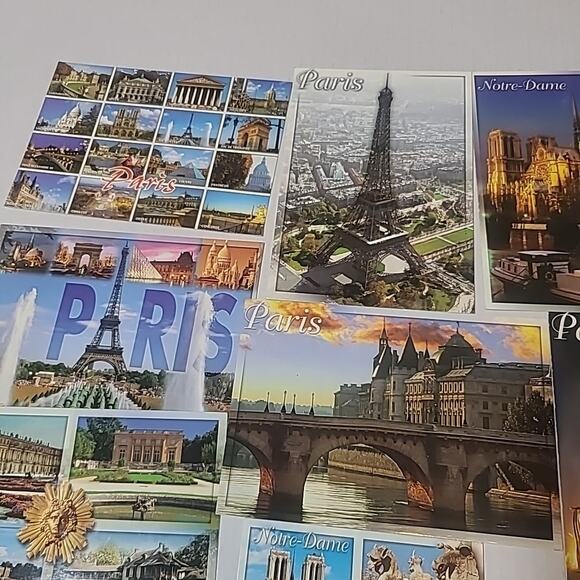 Lot Of 8 Postcards Of Paris Collectible Never posted, Beautiful Art - Picture 6 of 10